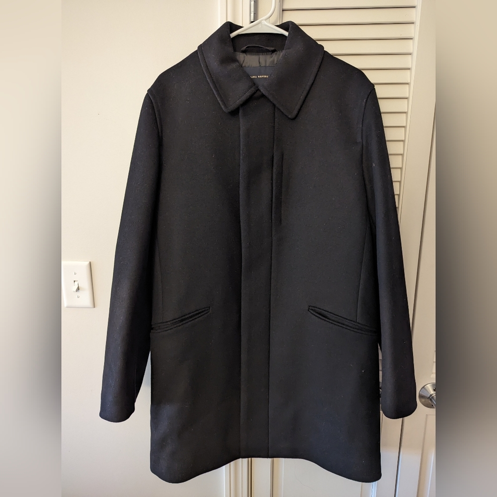 Banana Republic Men's Wool-Cashmere Blend Car Coat, Size Medium